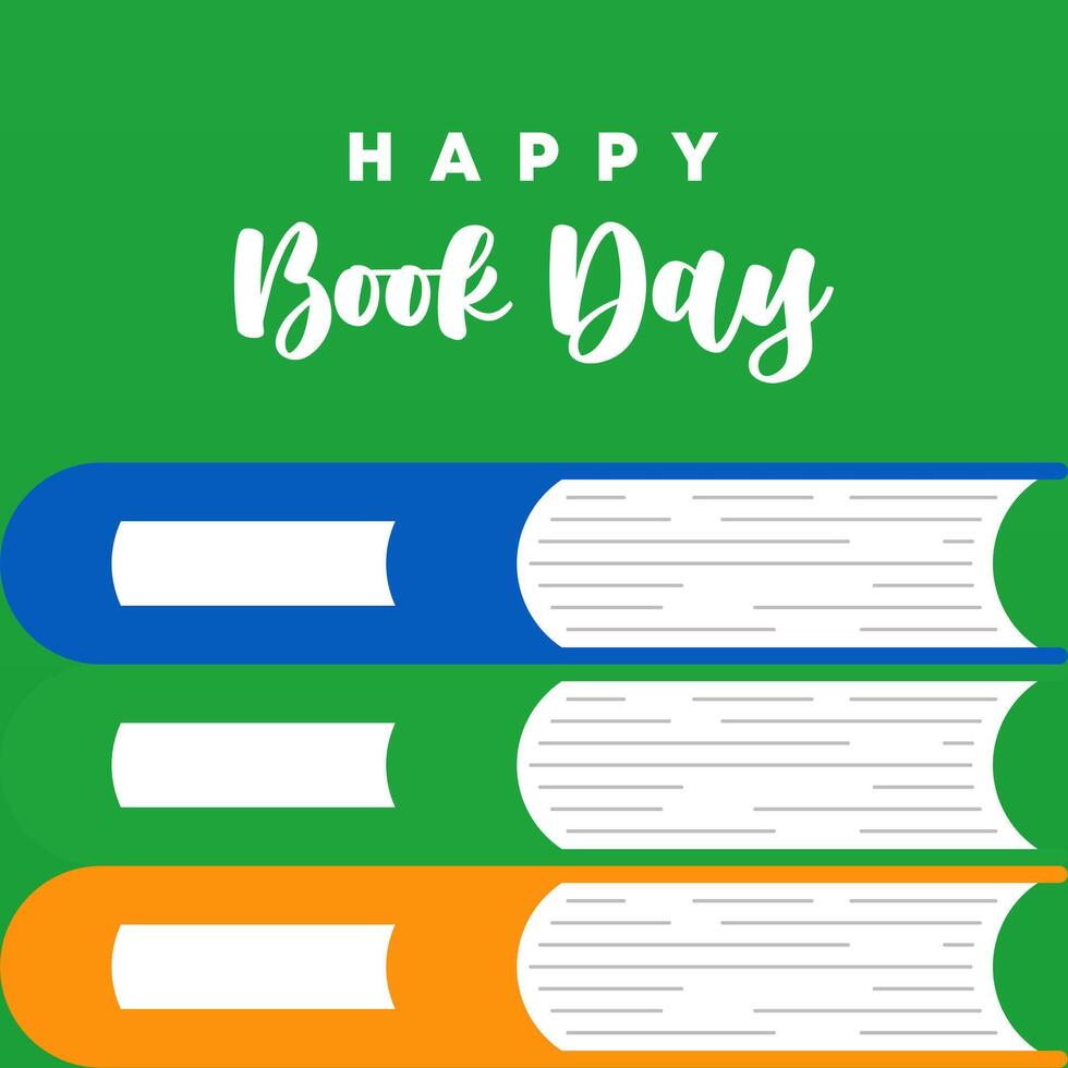 Happy World Book Day Illustration Background vector