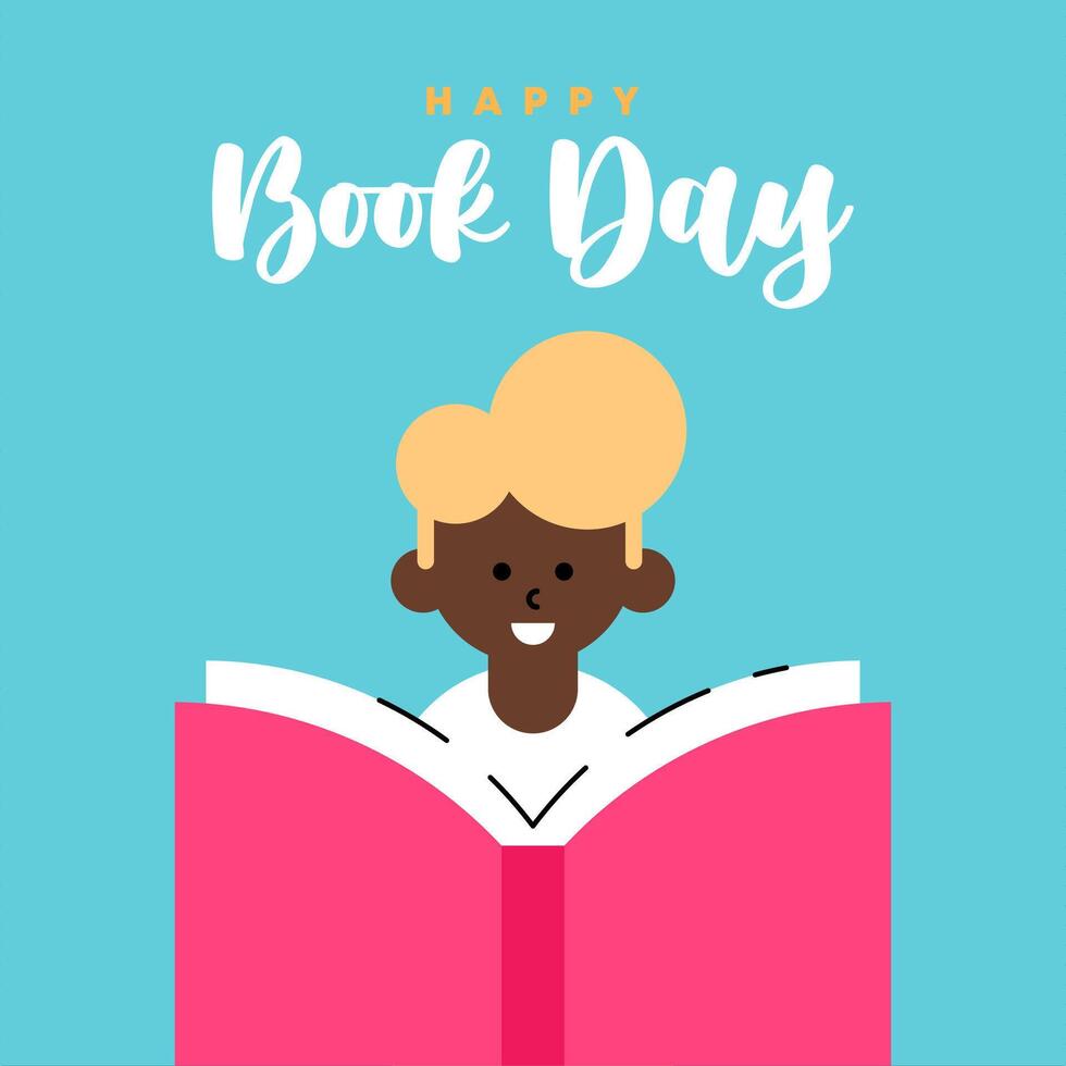 Happy World Book Day Illustration Background vector