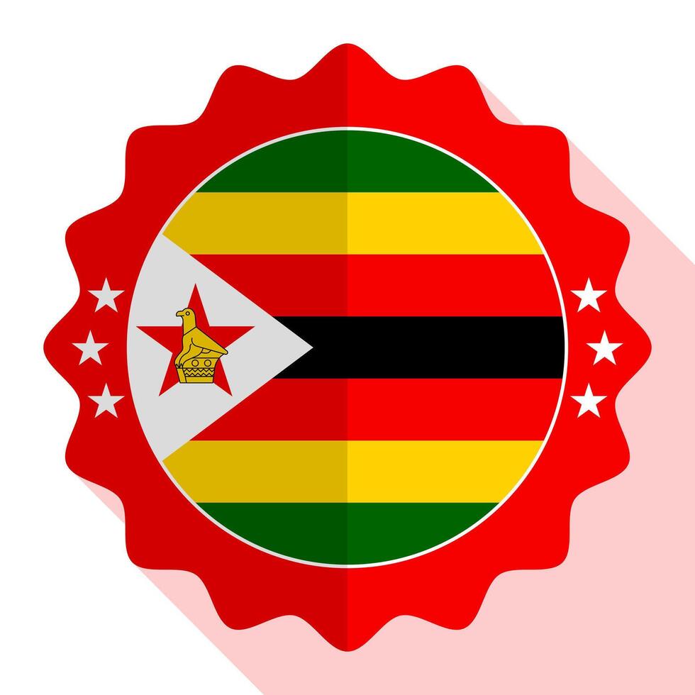 Zimbabwe quality emblem, label, sign, button. Vector illustration.