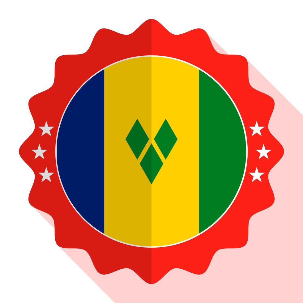 Vincent and the Grenadines quality emblem, label, sign, button. Vector illustration.