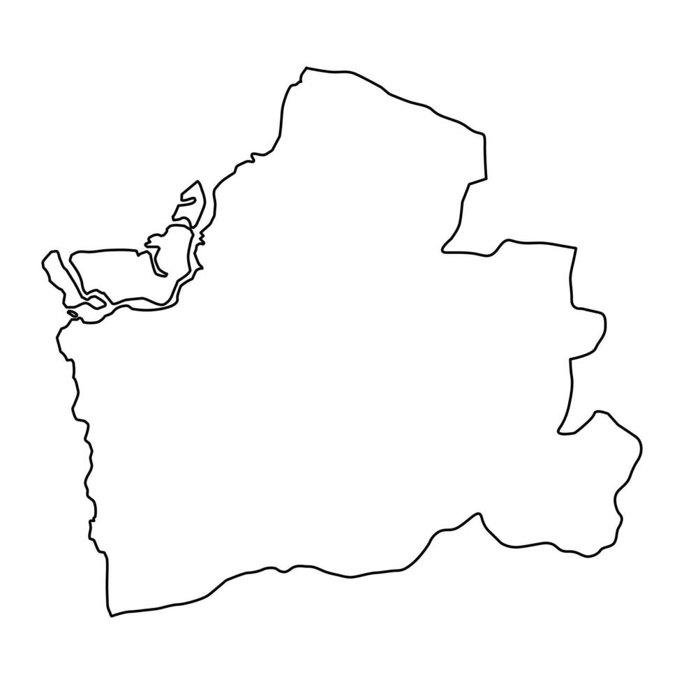 El Oro Province map, administrative division of Ecuador. Vector illustration.