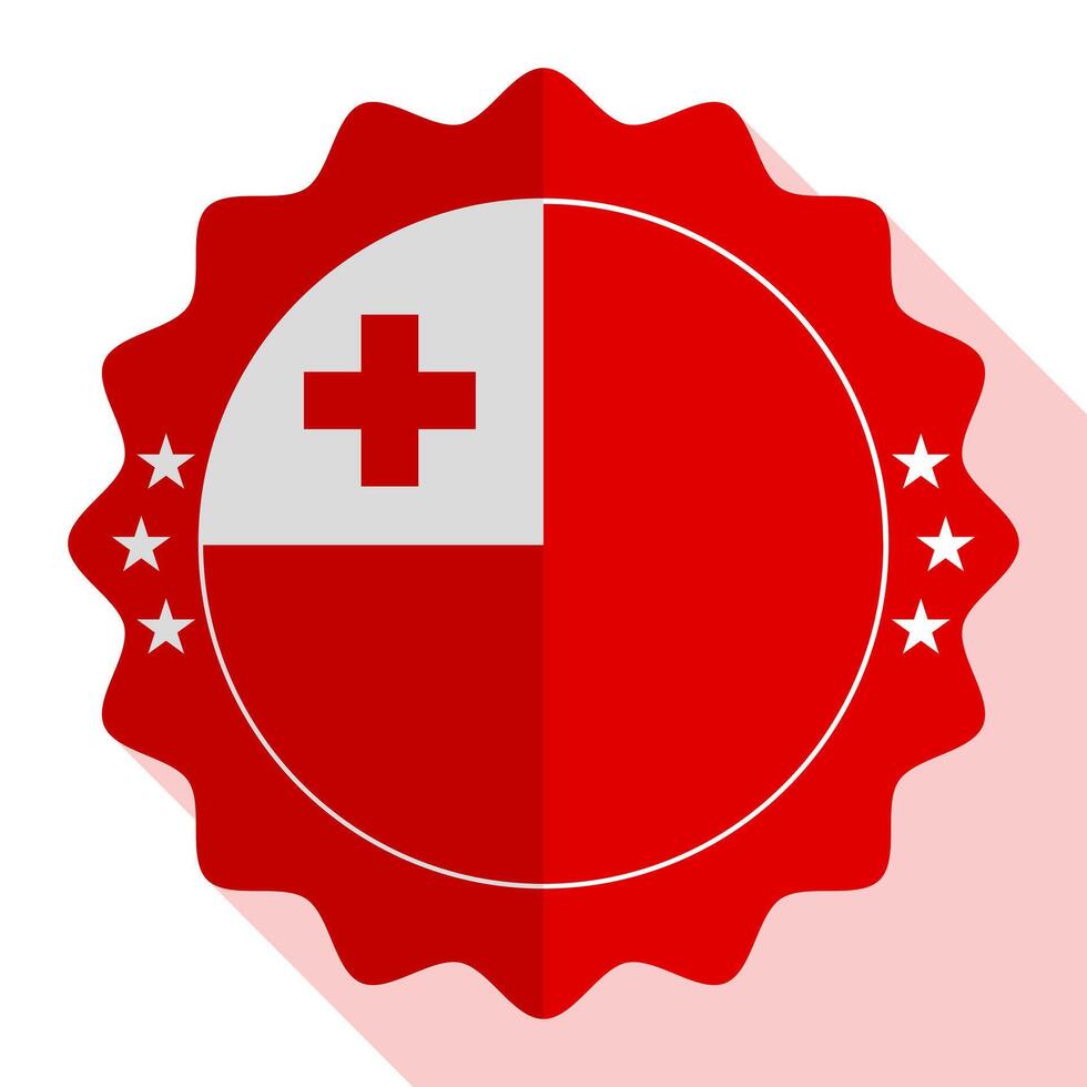 Tonga quality emblem, label, sign, button. Vector illustration.