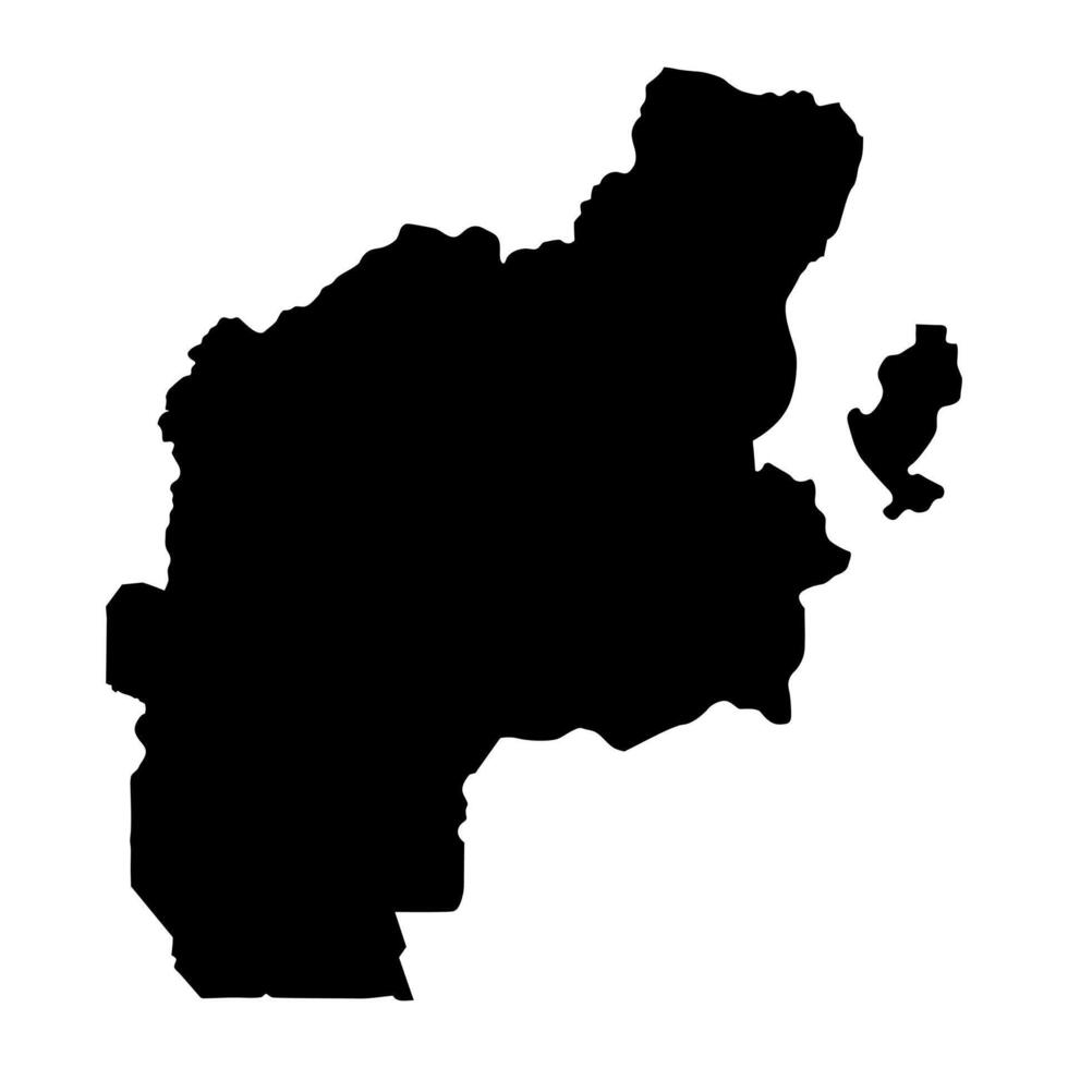 sur Etiopía regional estado mapa, administrativo división de Etiopía. vector ilustración.