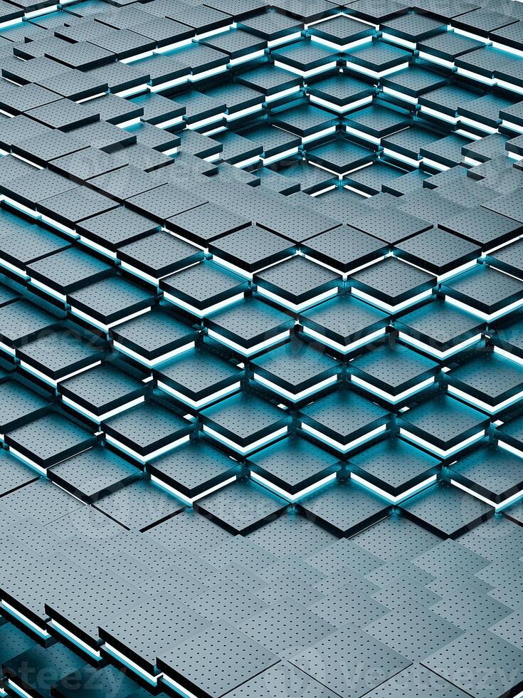Sci-fi abstract cyber grid background photo