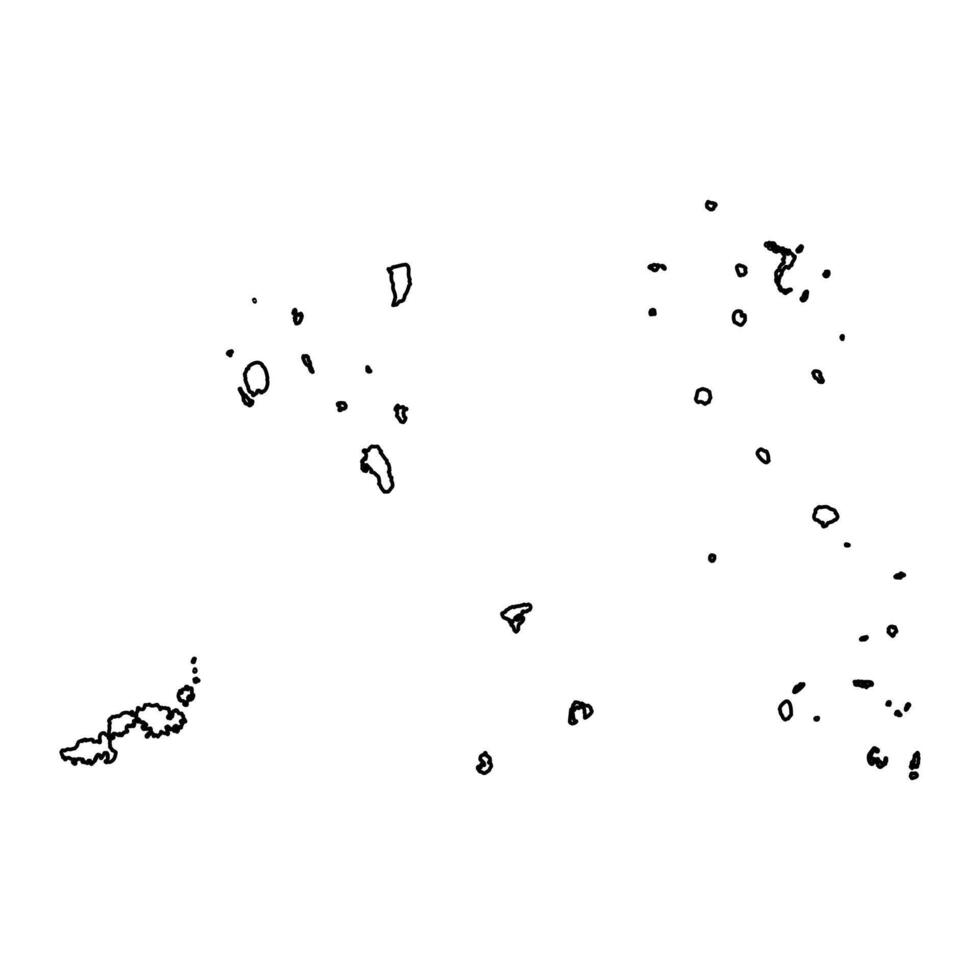 Eastern Division map, administrative division of Fiji. Vector illustration.