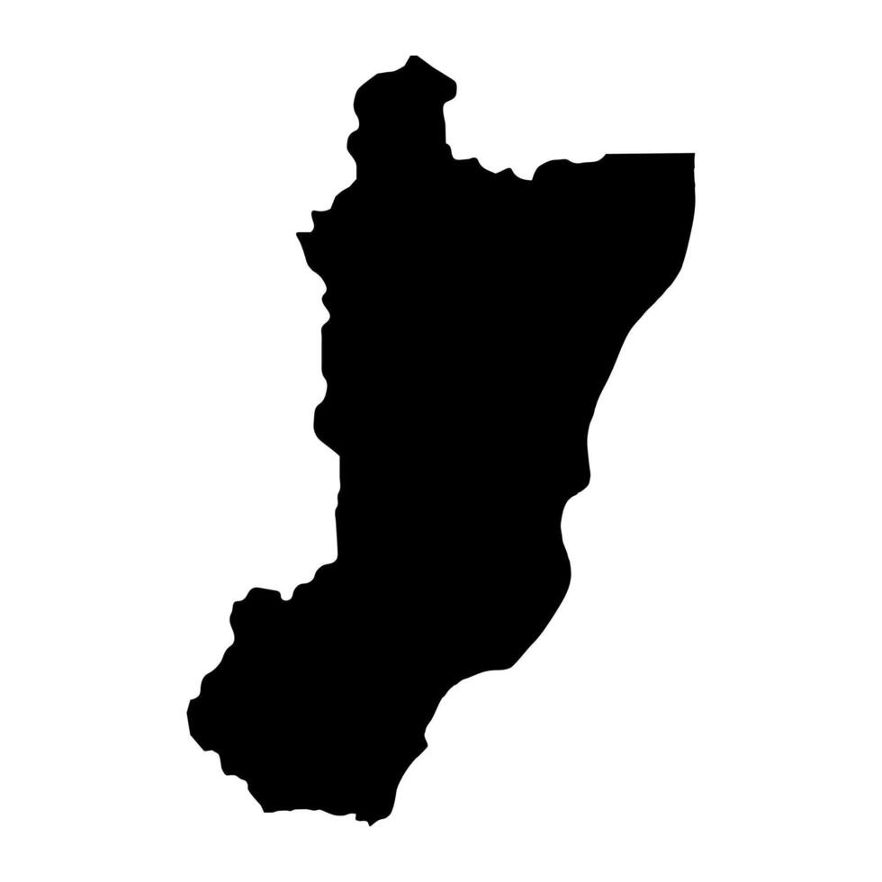 Zamora Chinchipe Province map, administrative division of Ecuador. Vector illustration.