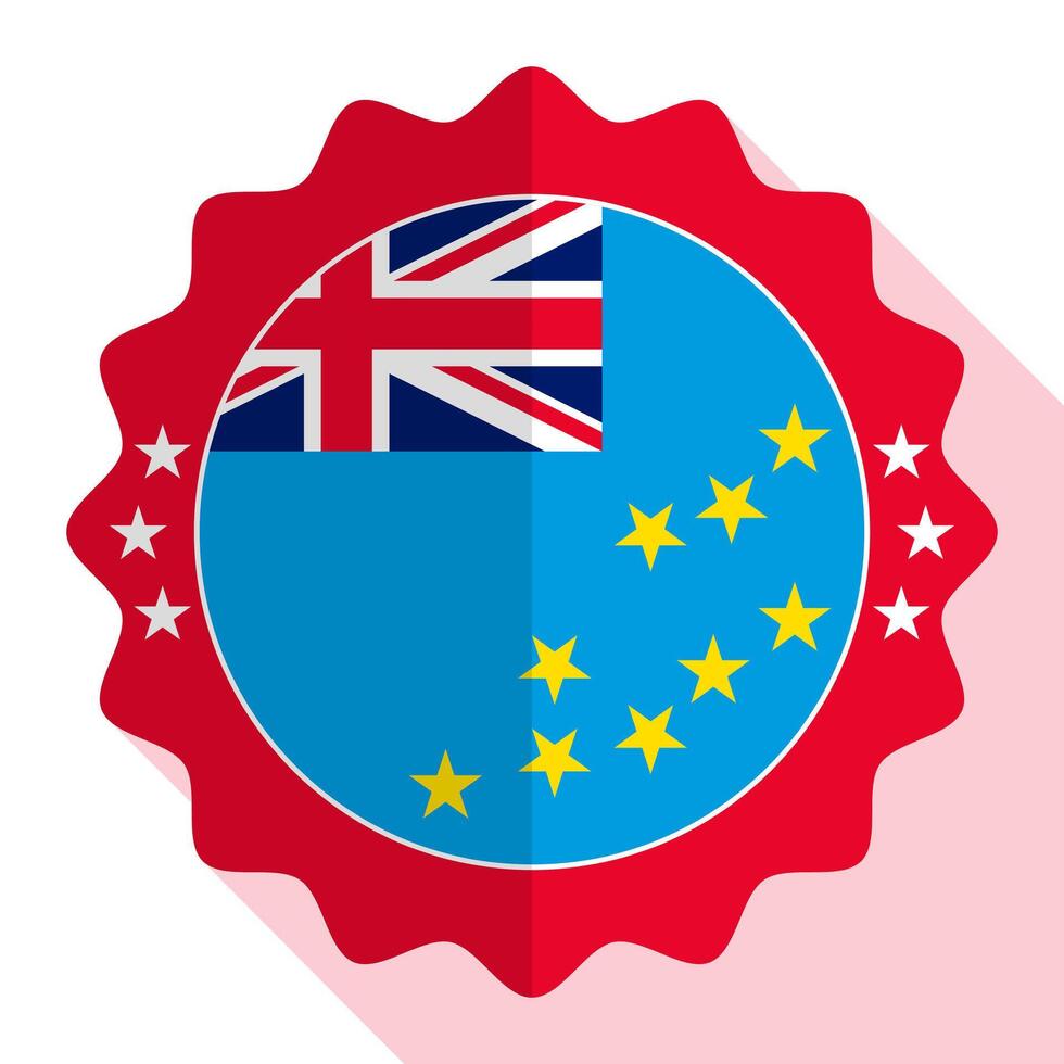 Tuvalu quality emblem, label, sign, button. Vector illustration.