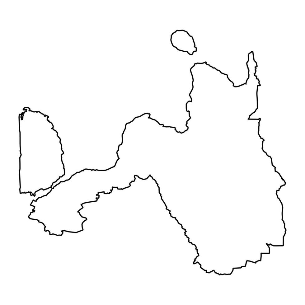Northern Mindanao Region map, administrative division of Philippines. Vector illustration.