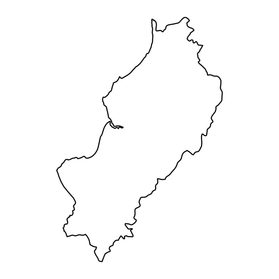 Manabi Province map, administrative division of Ecuador. Vector illustration.