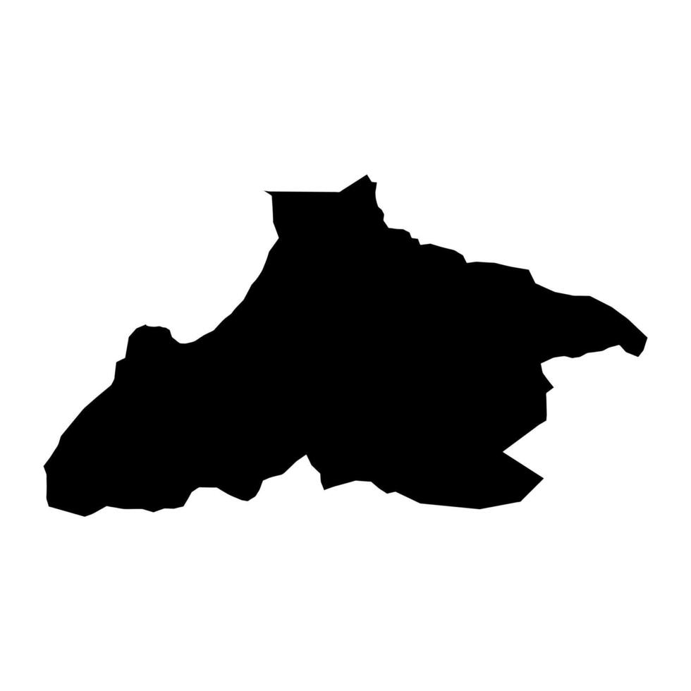 tanjile región mapa, administrativo división de Chad. vector ilustración.