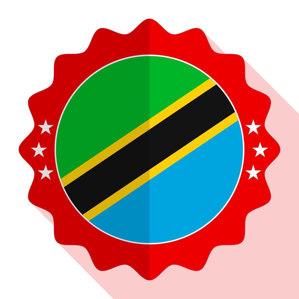 Tanzania quality emblem, label, sign, button. Vector illustration.