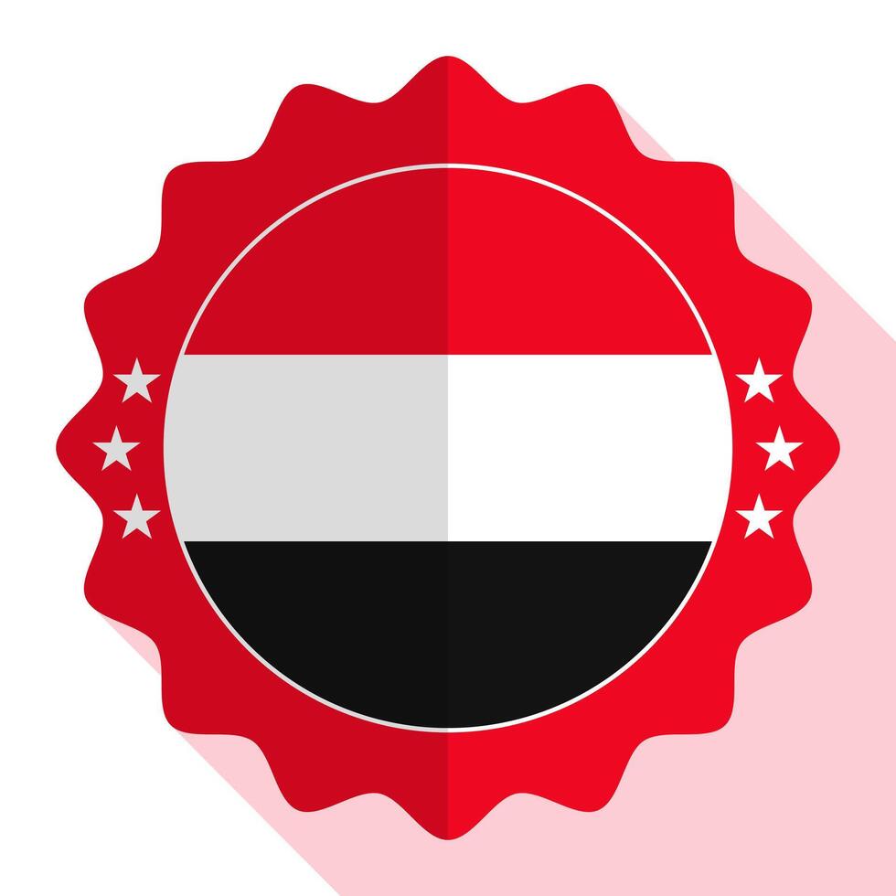 Yemen calidad emblema, etiqueta, firmar, botón. vector ilustración.
