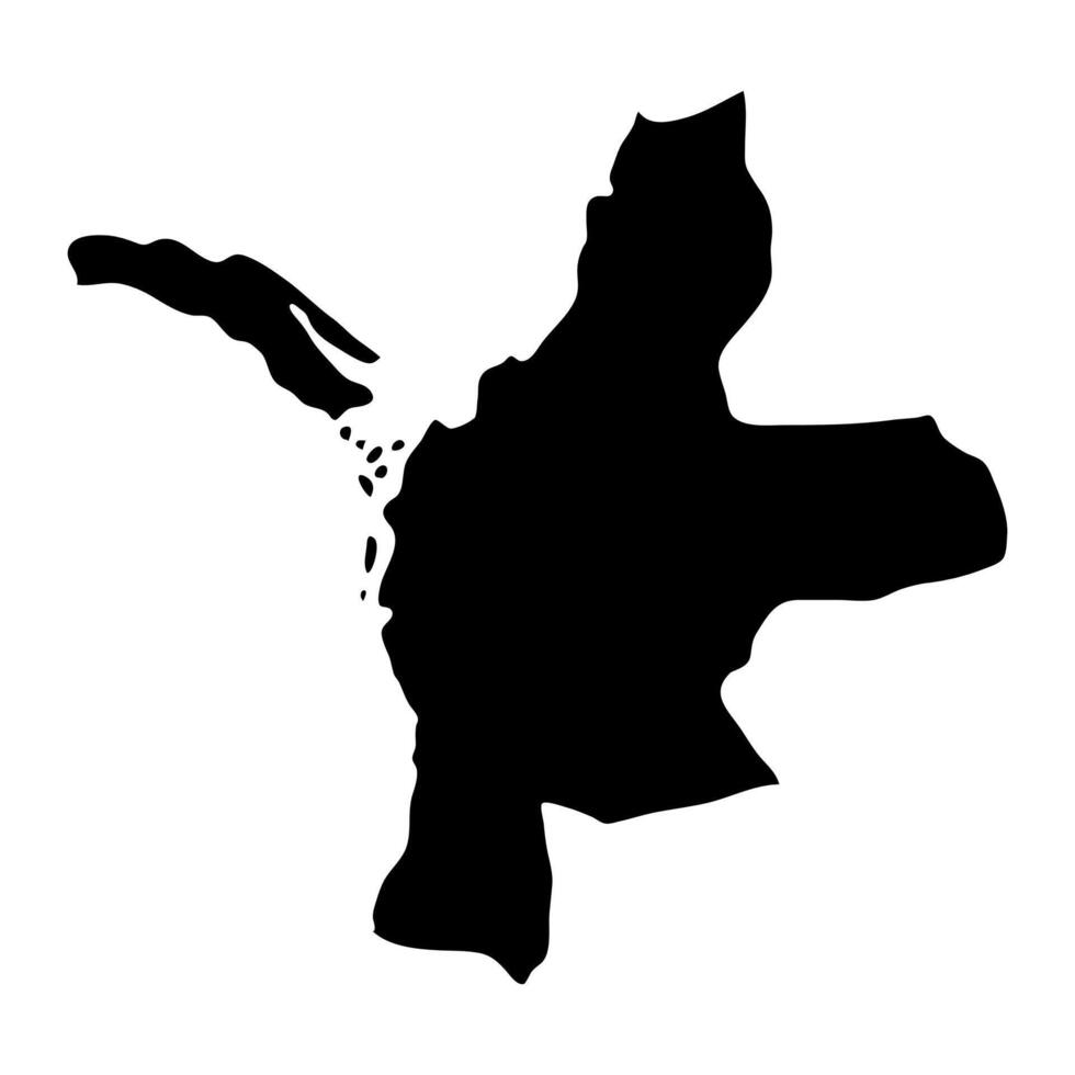 Mannar District map, administrative division of Sri Lanka. Vector illustration.