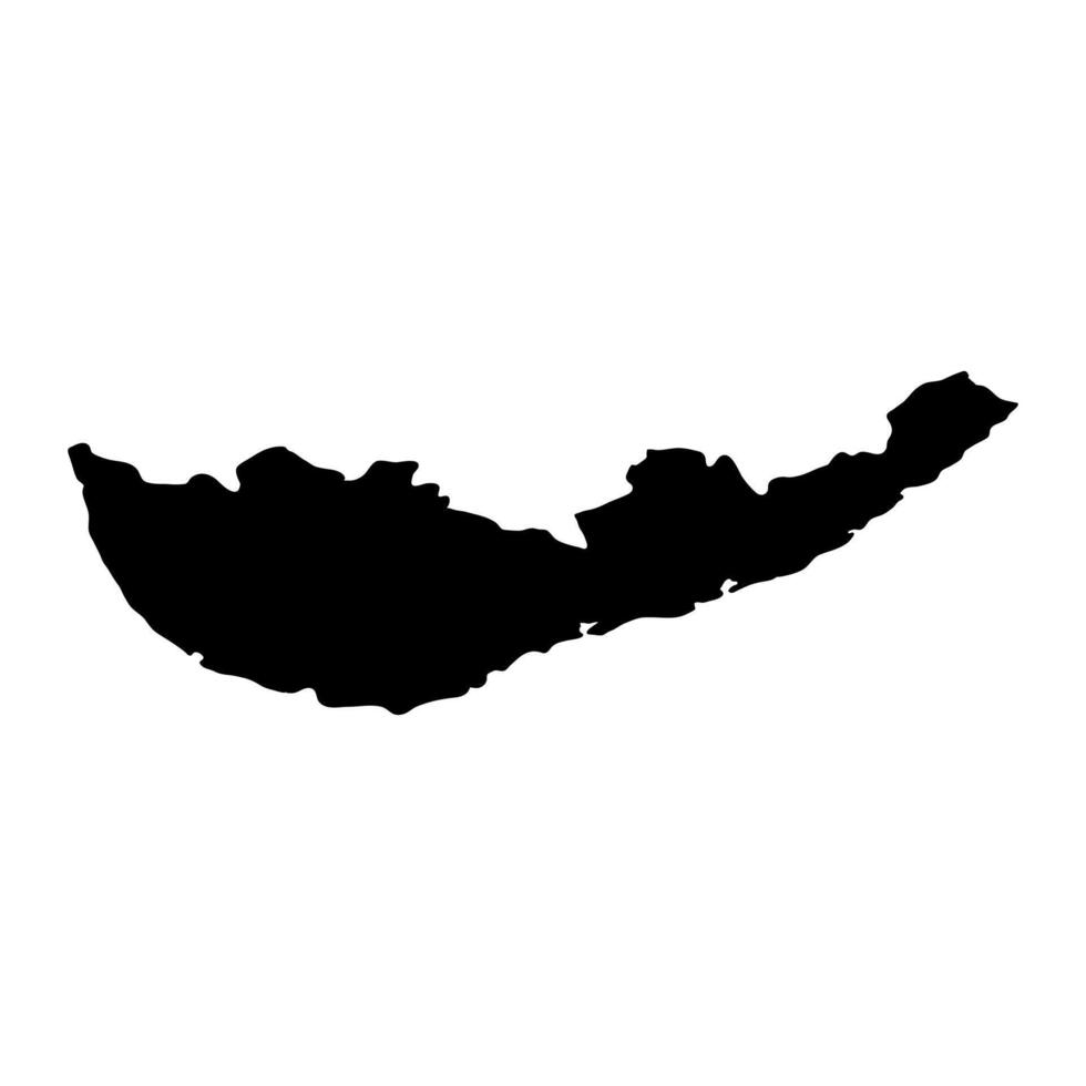 Southern Province map, administrative division of Sri Lanka. Vector illustration.