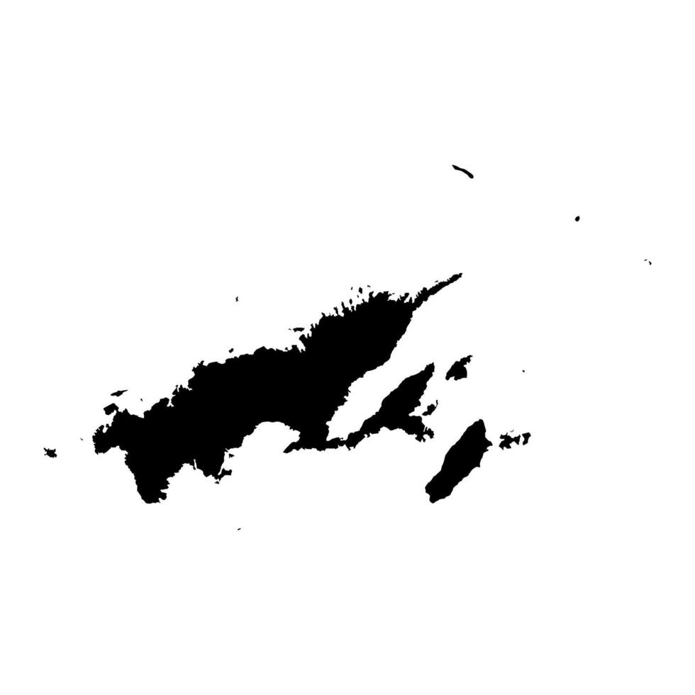 Northern Division map, administrative division of Fiji. Vector illustration.