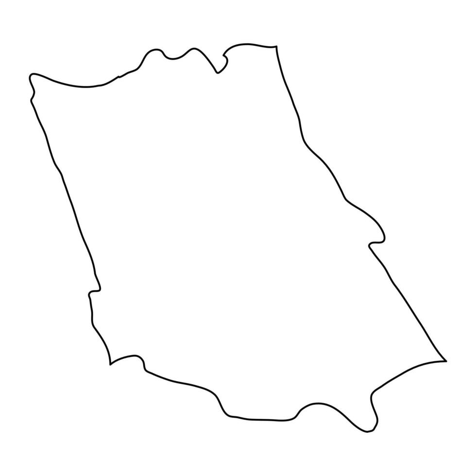kalutara distrito mapa, administrativo división de sri lanka. vector ilustración.