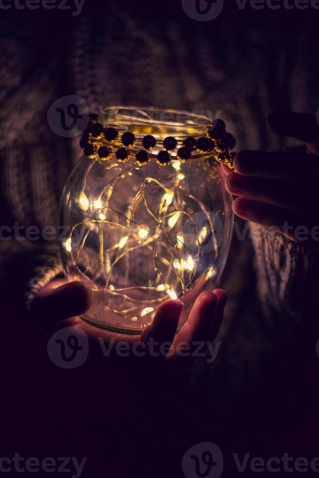 Lights in a vessel fairy tale miracle child photo