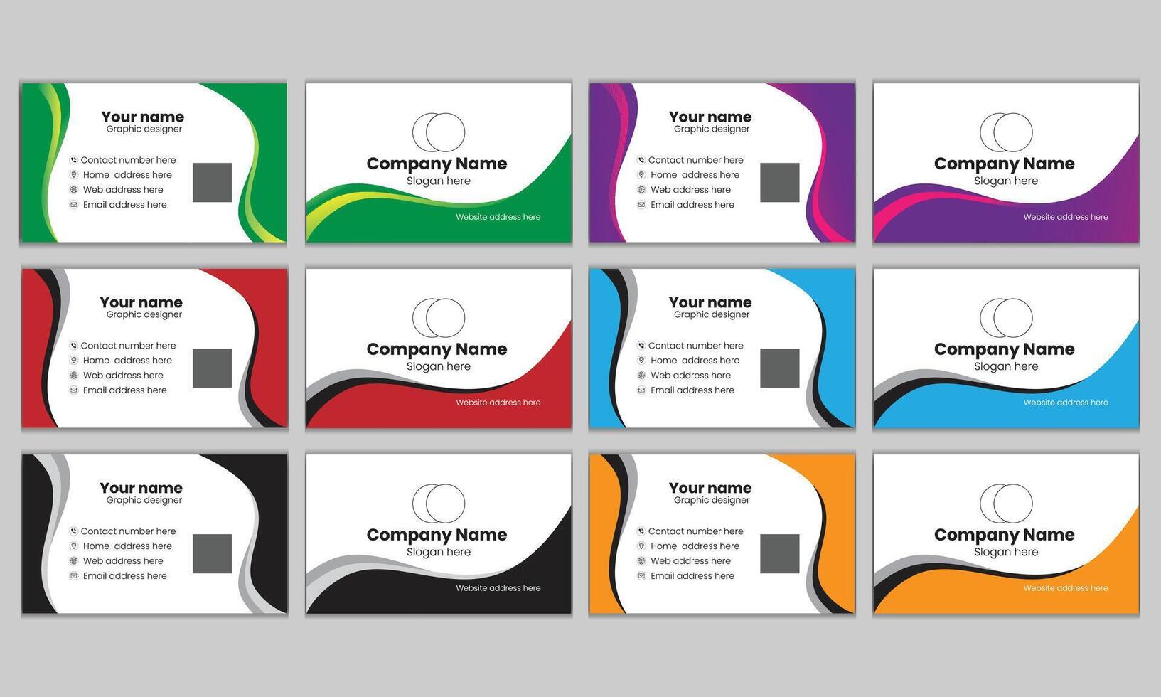 Business card design vector