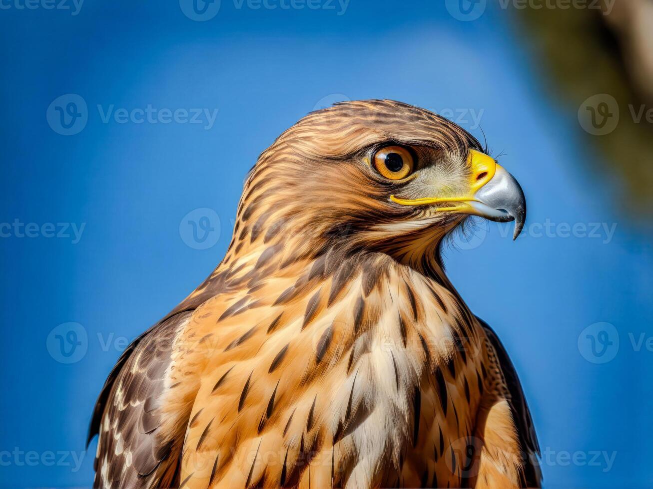 ai generado de cerca foto de un águila o halcón