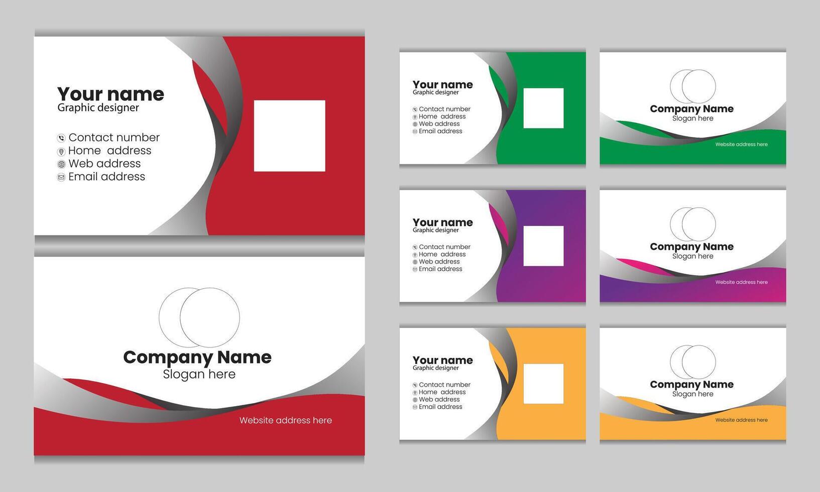 Business card design vector