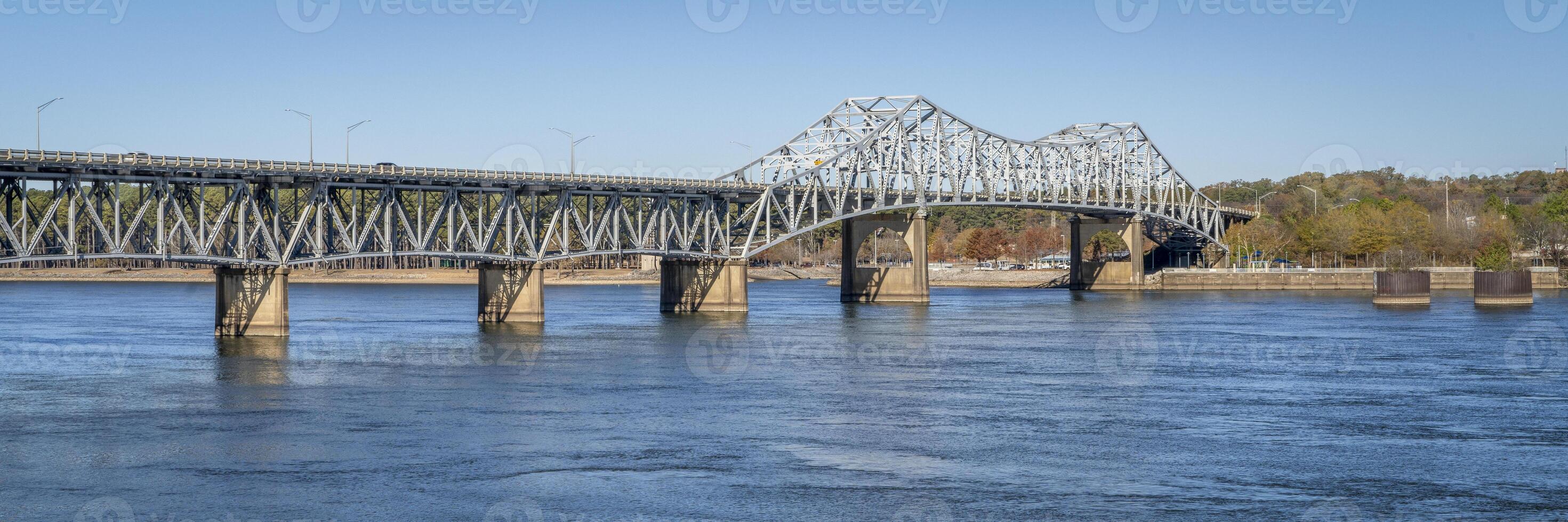 O'Neal Bridge over the Tennessee River in Florence, Alabama - fall scenery photo