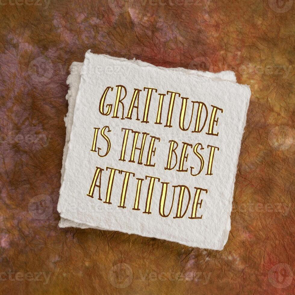gratitude is the best attitude, inspirational quote photo