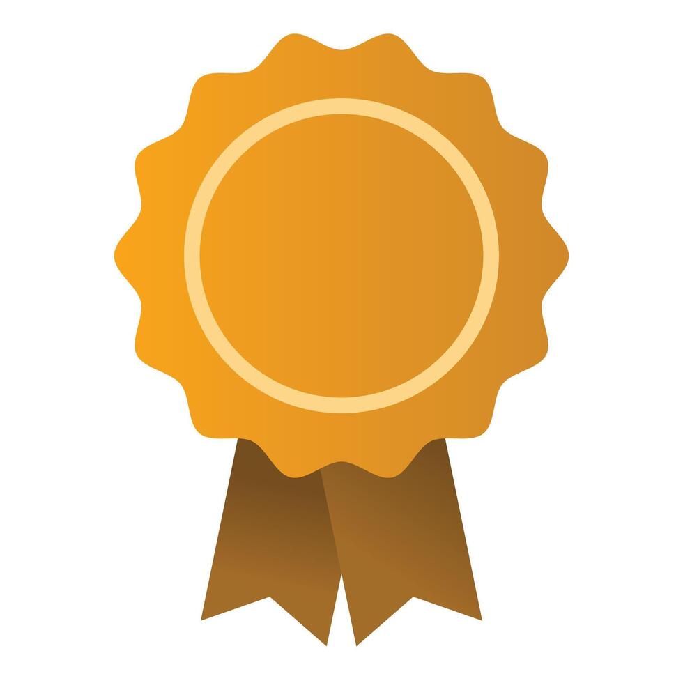 golden award ribbon icon vector illustration