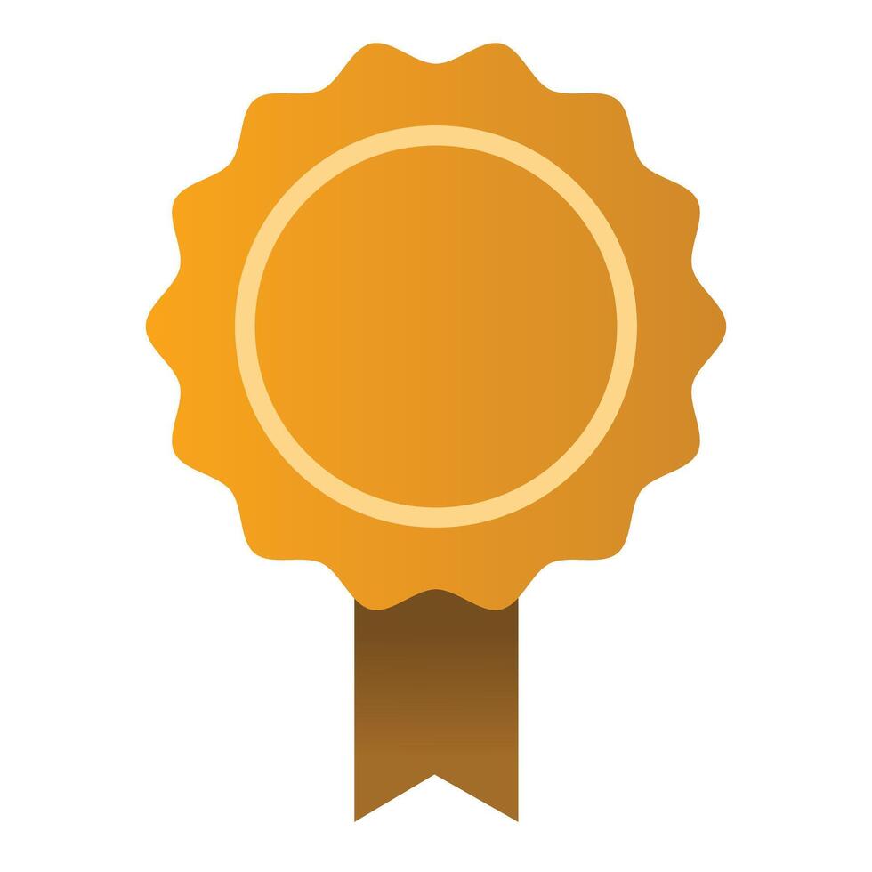 golden award badge vector
