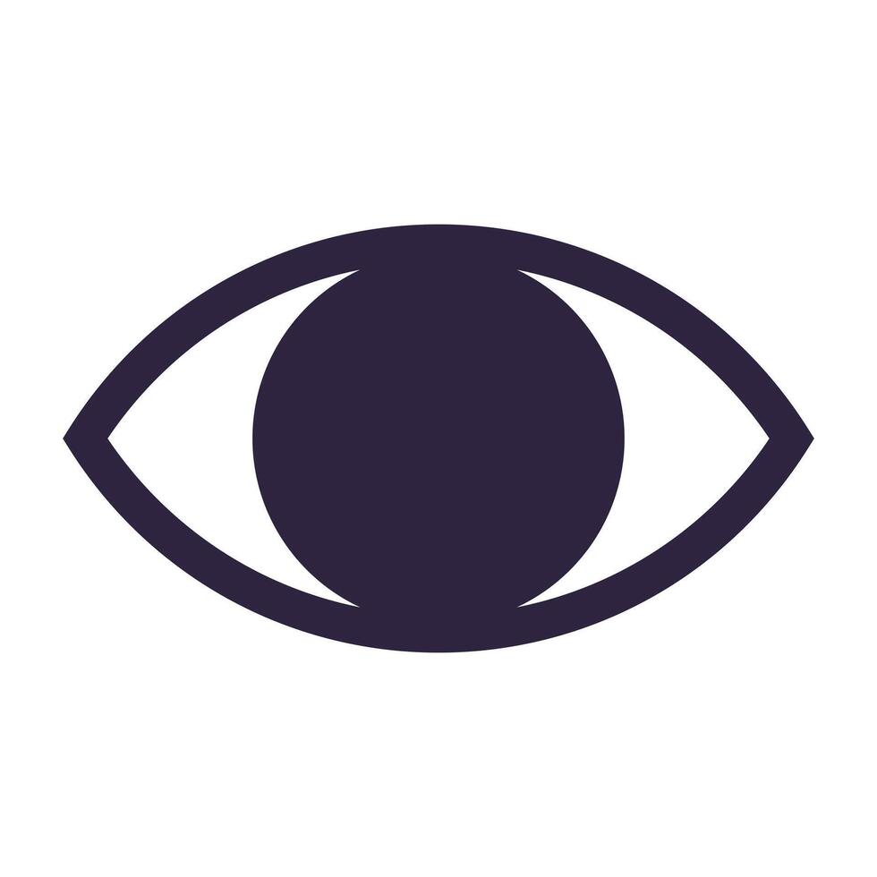 an eye icon on a white background vector