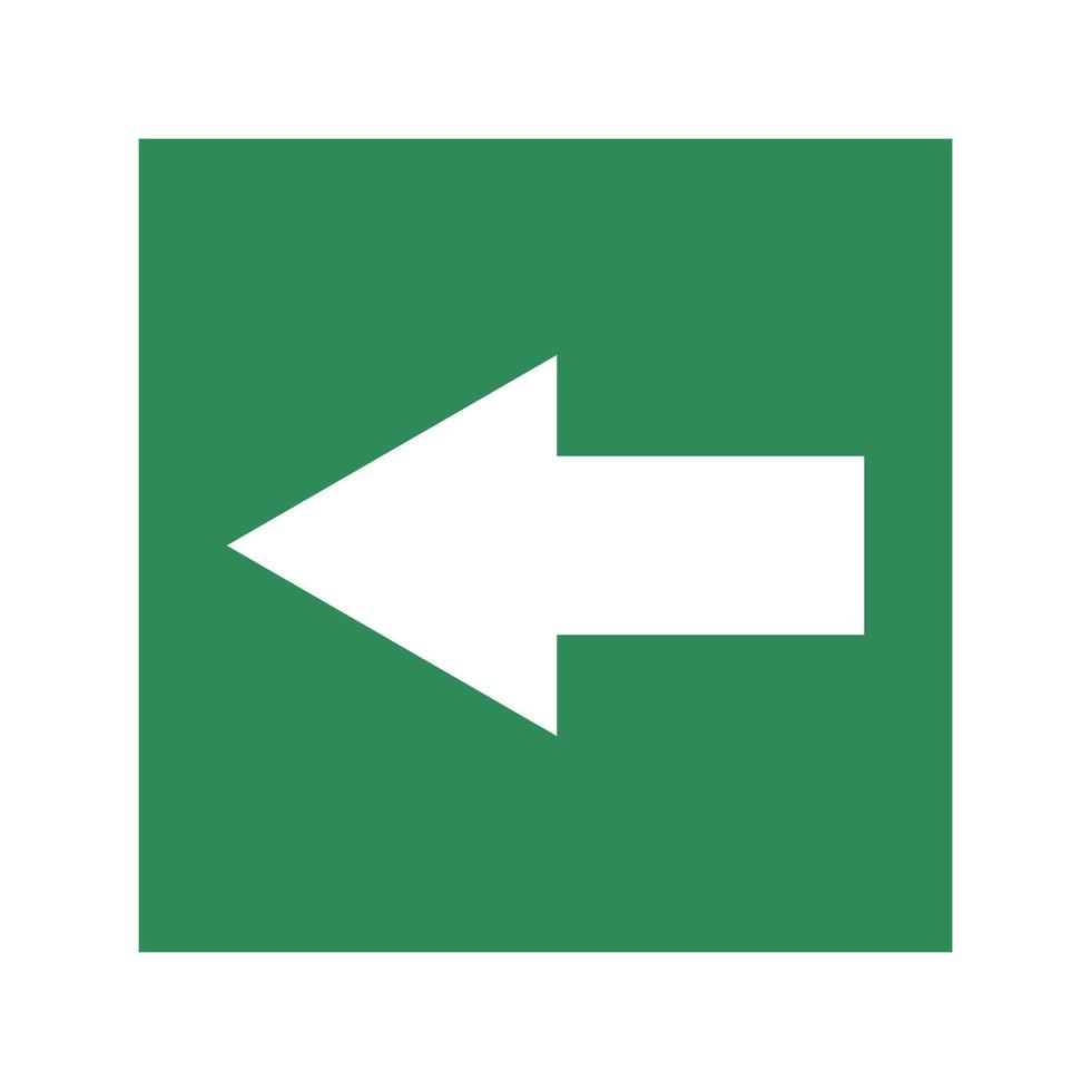 a green and white arrow pointing to the right vector