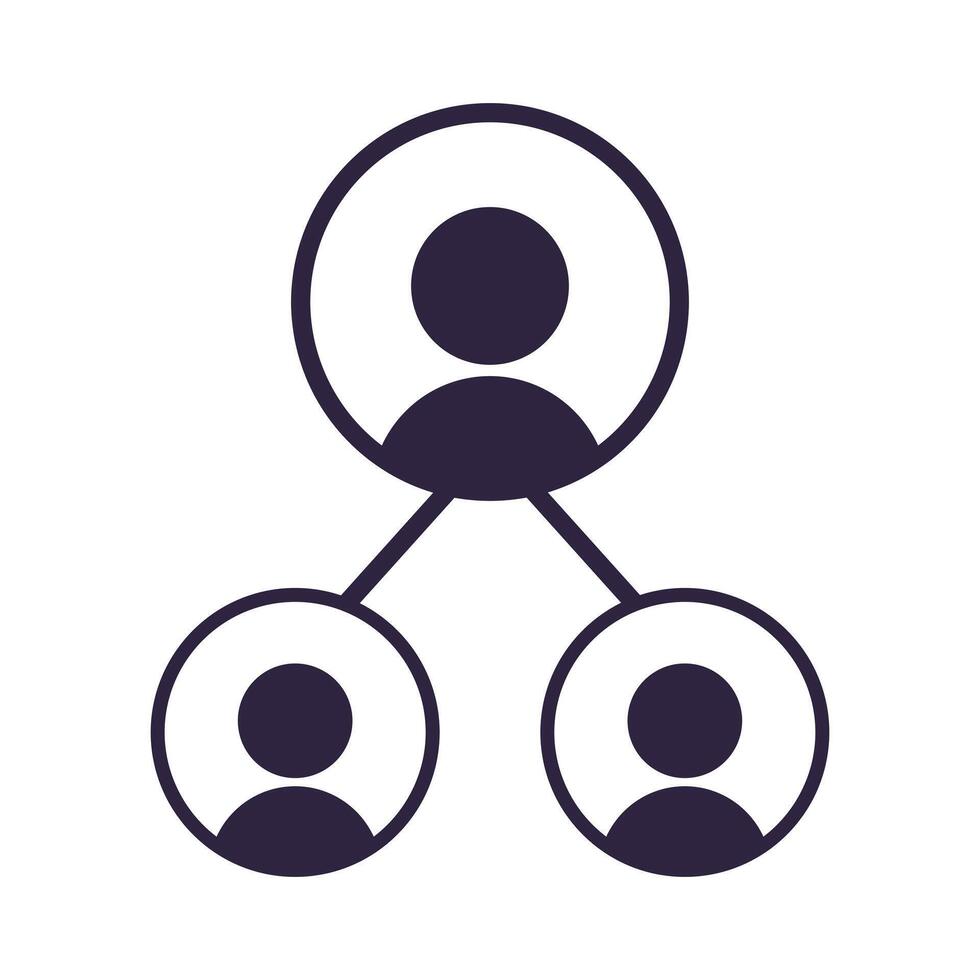 a group of people with a circle around them vector