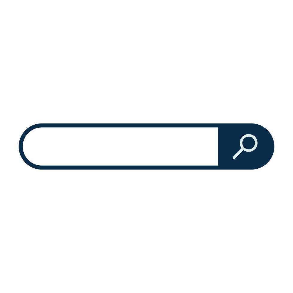 a blue button with a magnifying glass on it vector