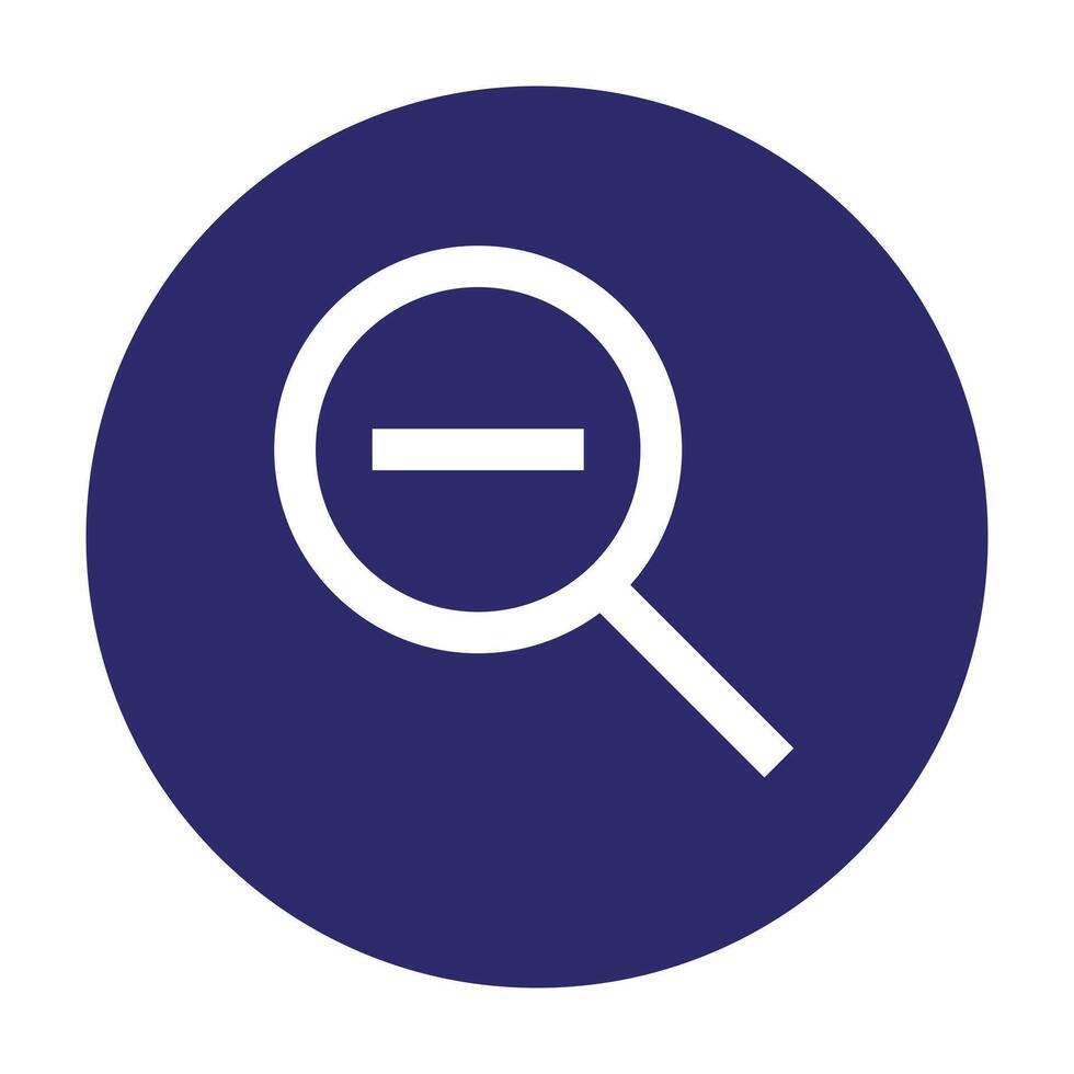 a magnifying glass icon on a white background vector