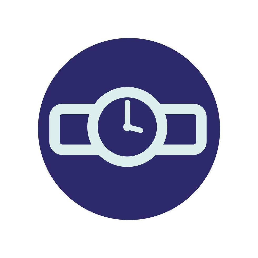 a watch icon on a white background vector