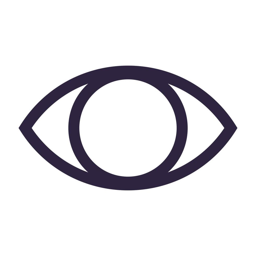 an eye icon on a white background vector