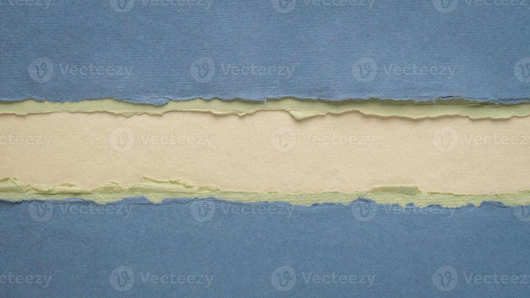 paper abstract in blue and beige with a copy space, blank web banner photo