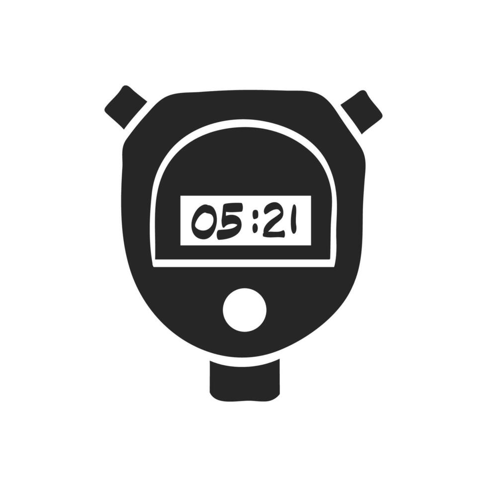 Hand drawn Stopwatch vector illustration