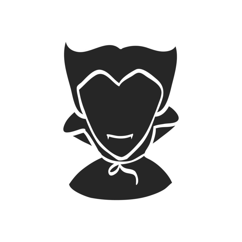 Hand drawn Dracula vector illustration