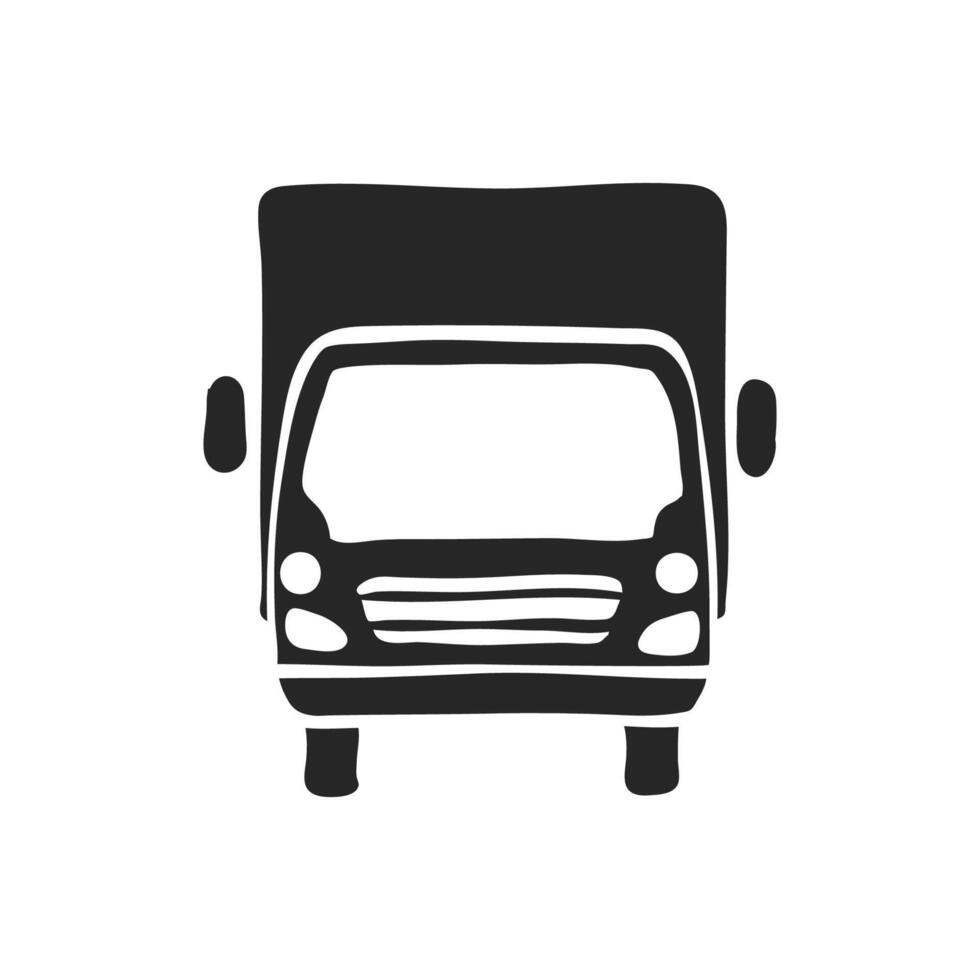 Hand drawn Truck vector illustration