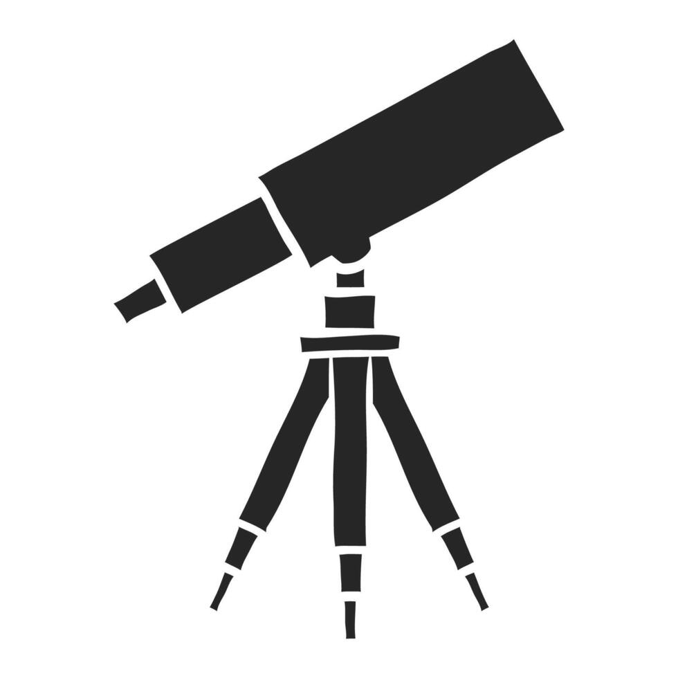 Hand drawn Telescope vector illustration