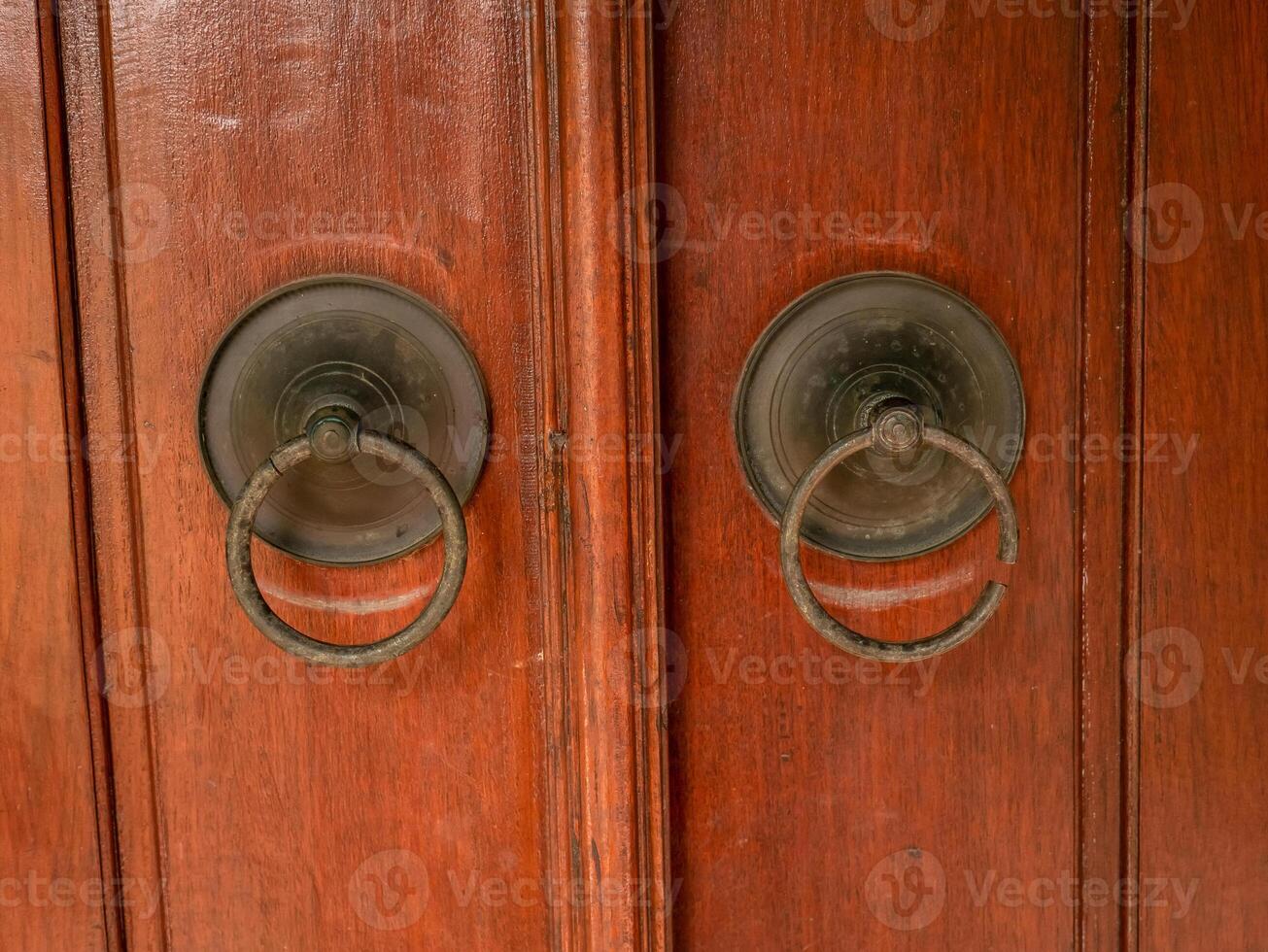 old door handles that were commonly used during the royal era on the island of Java photo