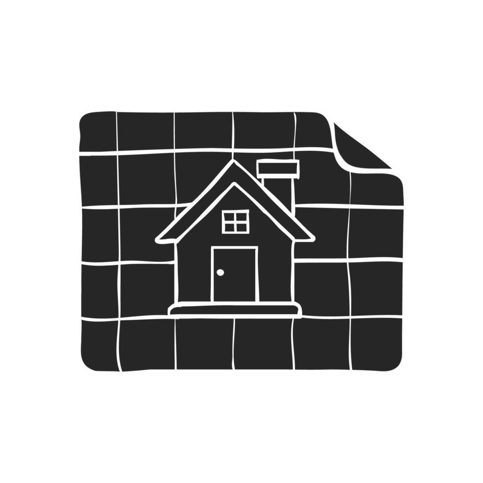 Hand drawn Blueprint vector illustration