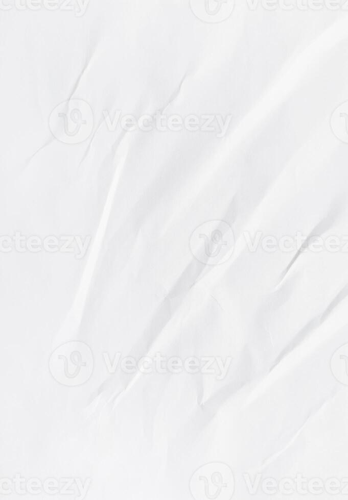 White Crumpled Paper Background photo