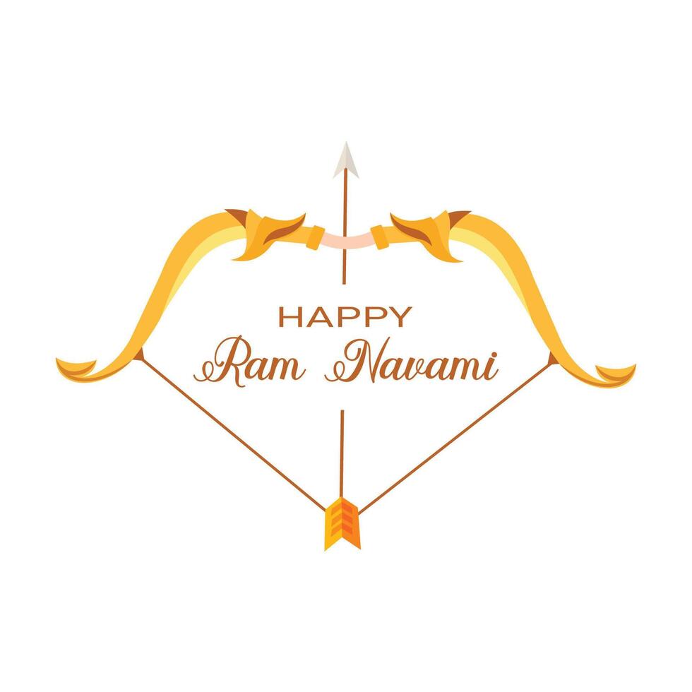 Ram navami wishing social media post design vector