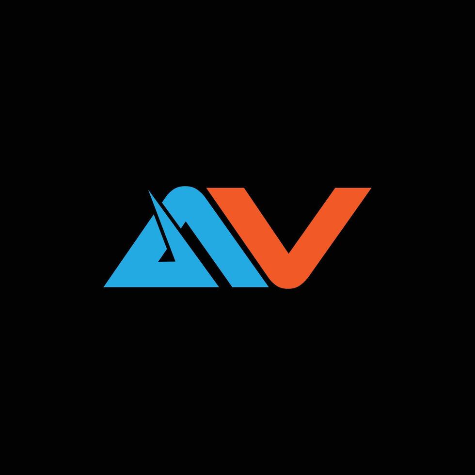 AV Creative logo And  Icon Design vector