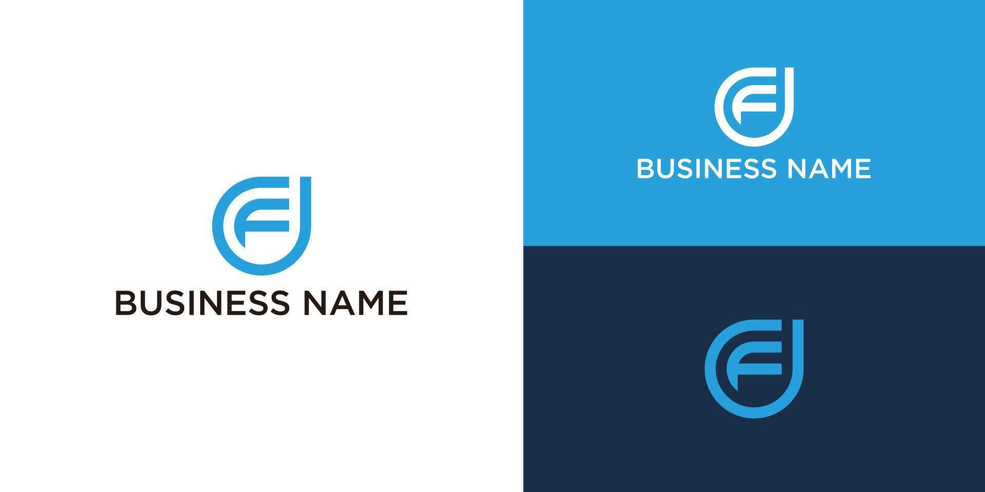 DF INITIAL LOGO DESIGN VECTOR