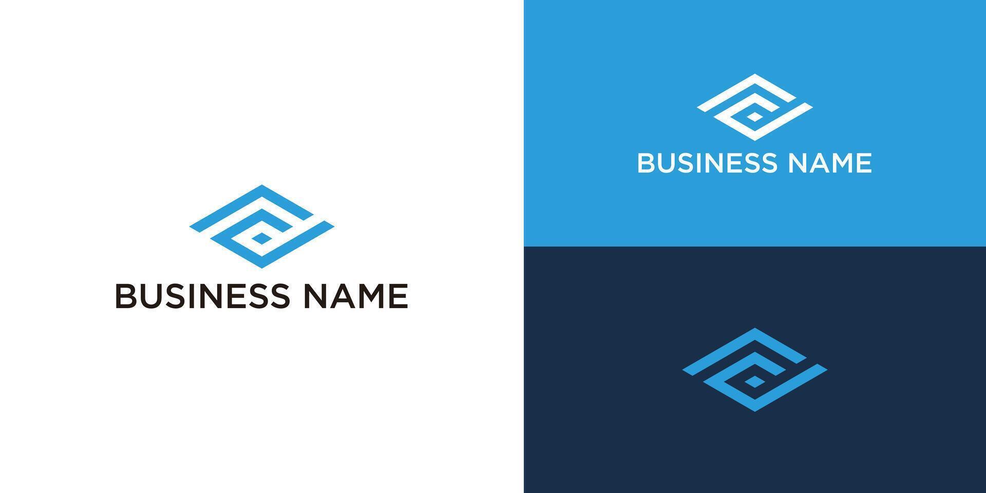 Vector simple logo design or monogram or initials letter D