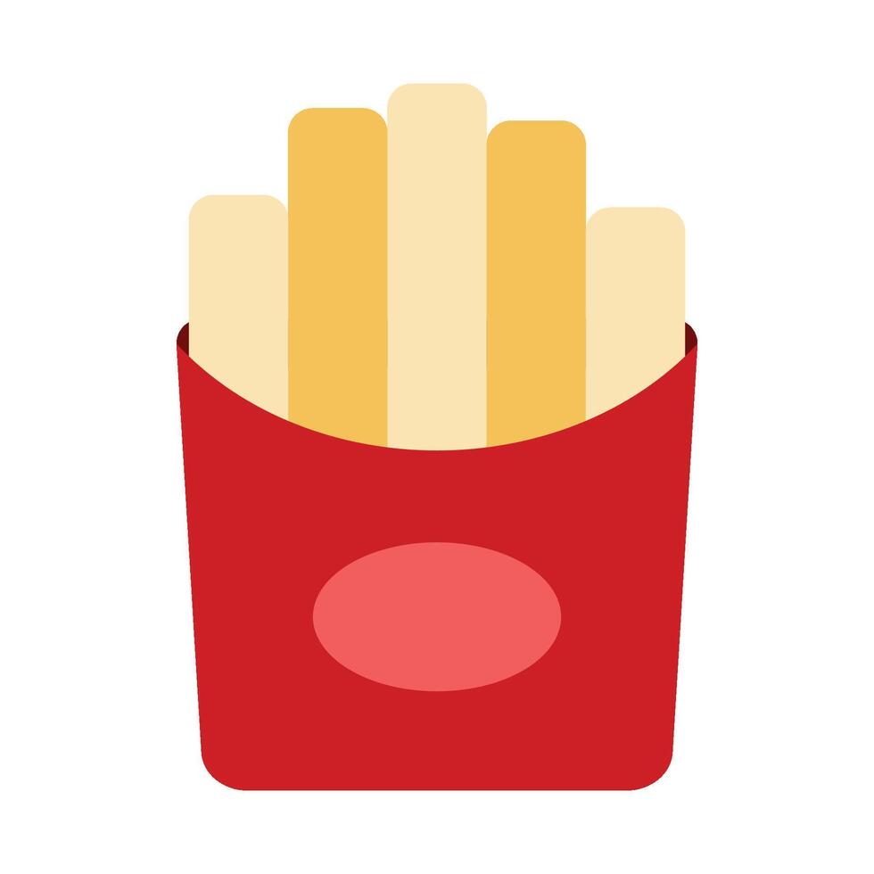 french fries illustration vector