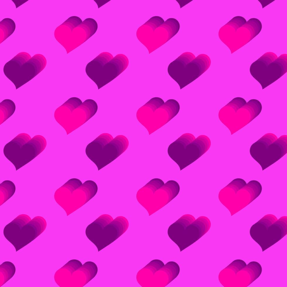 Pattern of hearts for Valentine's day. Vector illustration