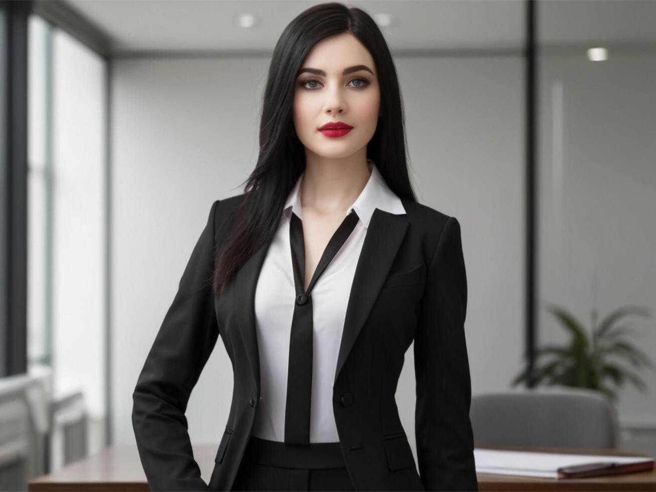 AI generated Happy Business Woman photo